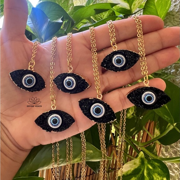 Evil Eye Necklace | Eye Am Protected Collection by Divine Venus | Gold Plated - Picture 10 of 11